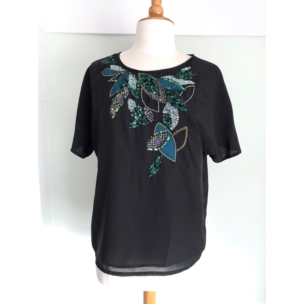 Sequined and Beaded Top